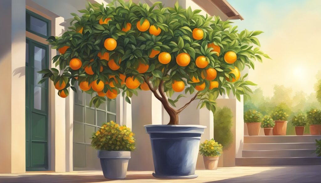 50+ Orange Fruit Tree Garden Illustration Backgrounds (Free, High-Res ...