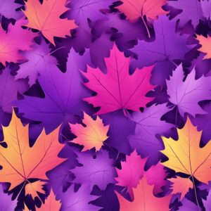 purple maple leaf aesthetic background illustration wallpaper 6