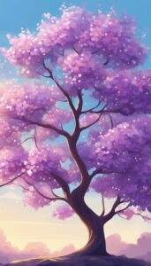 purple spring flowers phone wallpaper aesthetic 6