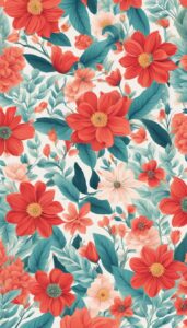 red spring flowers phone wallpaper aesthetic 2