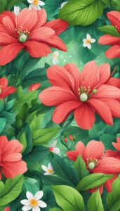 red spring flowers phone wallpaper aesthetic 6