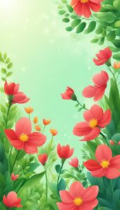 red spring flowers phone wallpaper aesthetic 9