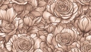 rose gold floral pattern background wallpaper 1