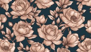 rose gold floral pattern background wallpaper 2