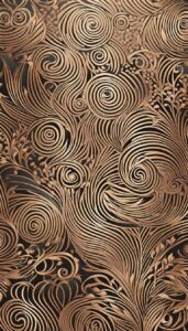 rose gold pattern background aesthetic 4