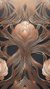 rose gold pattern background aesthetic 5