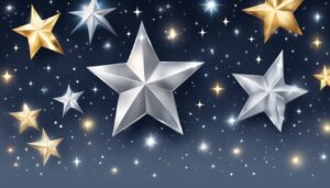 silver star background wallpaper illustration 2