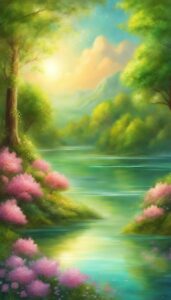 spring fantasy aesthetic illustration wallpaper 20