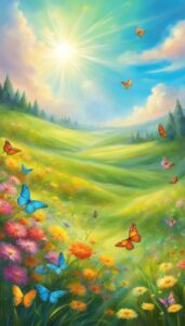 spring fantasy aesthetic illustration wallpaper 5