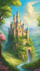 spring fantasy castle aesthetic wallpaper 5