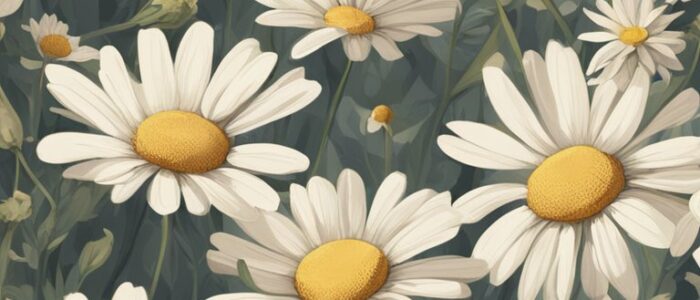 vintage daisy flower aesthetic background illustration 3