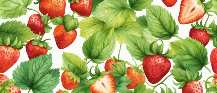 watercolor strawberry pattern background aesthetic illustration 1