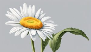 white daisy flower aesthetic background illustration 2