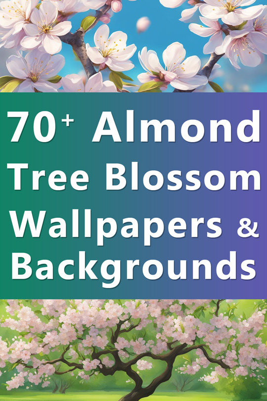 Almond Tree Blossom Wallpapers, Backgrounds, Illustrations