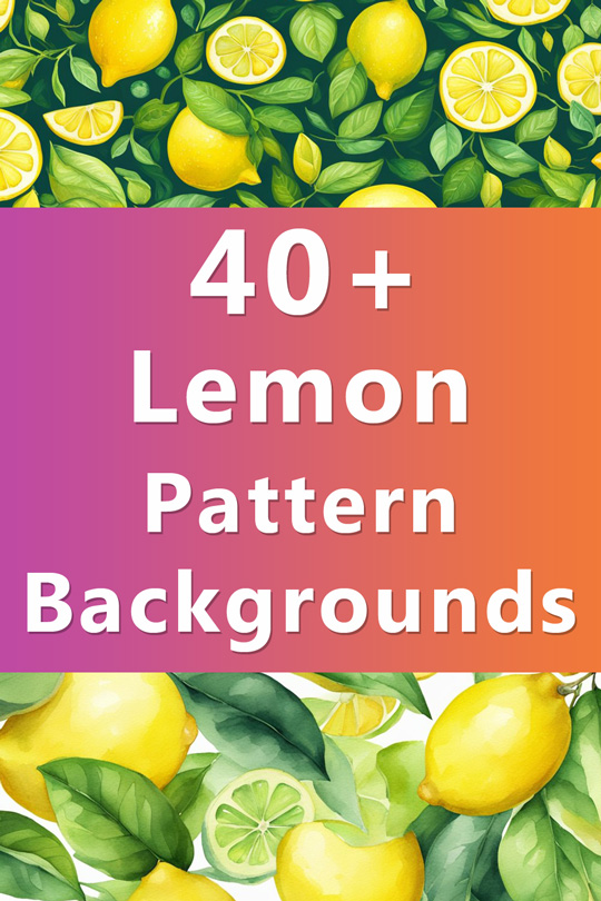 Lemon Pattern Background Illustrations