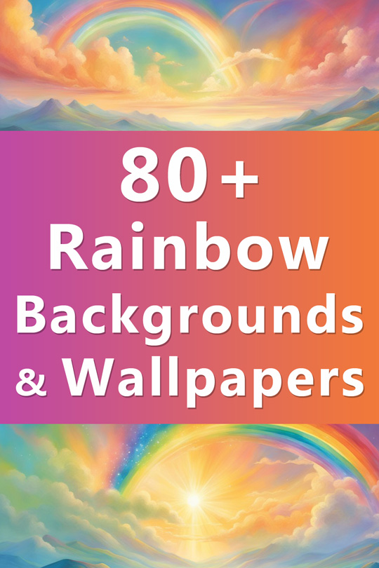 Rainbow Aesthetic Backgrounds, Wallpapers, Illustrations