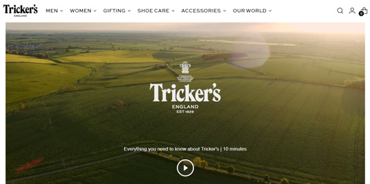 Trickers website