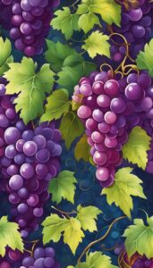 art grape vine pattern background wallpaper illustration 3