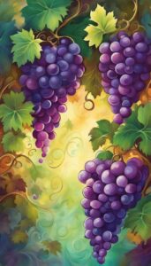 art grape vine pattern background wallpaper illustration 5