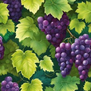 art grape vine pattern background wallpaper illustration 6