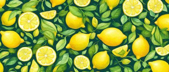 art lemon pattern background illustration 1