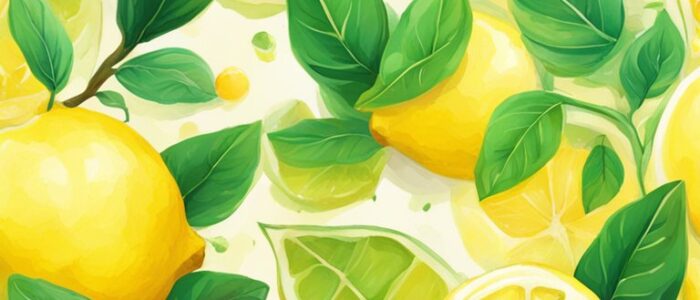 art lemon pattern background illustration 2