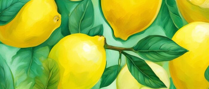 art lemon pattern background illustration 3