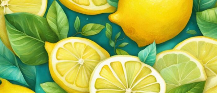 art lemon pattern background illustration 5