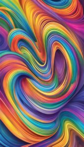 art rainbow background wallpaper aesthetic illustration 2