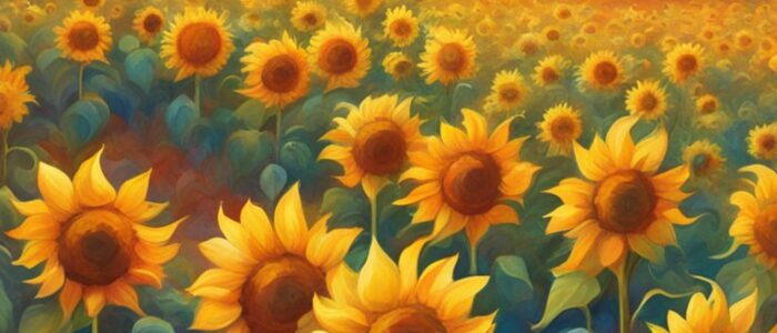 art sunflower background illustration aesthetic 2