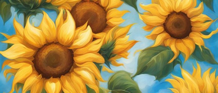 art sunflower background illustration aesthetic 3