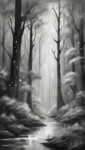 black and white monochrome rain background wallpaper aesthetic illustration 5