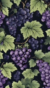 black dark grape vine pattern background wallpaper illustration 2