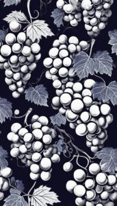 black dark grape vine pattern background wallpaper illustration 3