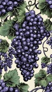 black dark grape vine pattern background wallpaper illustration 6