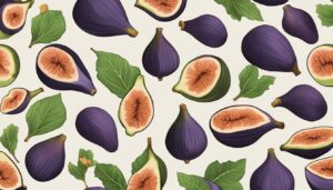 black figs pattern background illustration 1