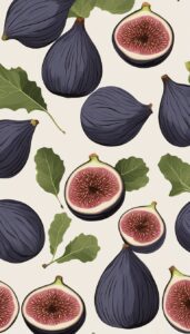 black figs pattern background illustration 5