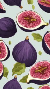 black figs pattern background illustration 6