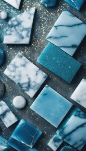 blue glitter marble background texture aesthetic wallpaper 5