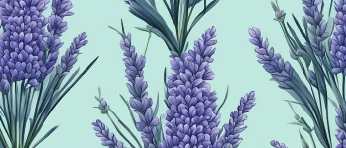 blue lavender background wallpaper aesthetic illustration 2