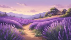 boho lavender plants flowers background wallpaper aesthetic illustration 1