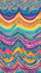 boho rainbow background wallpaper aesthetic illustration 4