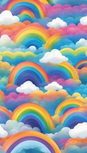drawing rainbow background wallpaper aesthetic illustration 2