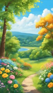 drawing summer phone aesthetic wallpaper background illustration 1