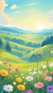drawing summer phone aesthetic wallpaper background illustration 2