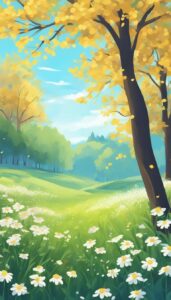drawing summer phone aesthetic wallpaper background illustration 3