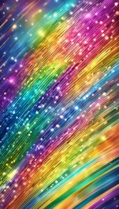 glitter rainbow background wallpaper aesthetic illustration 2