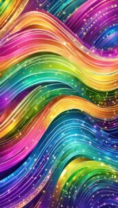 glitter rainbow background wallpaper aesthetic illustration 3