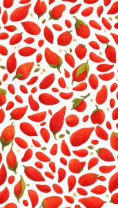 goji berries art pattern background wallpaper aesthetic illustration 1