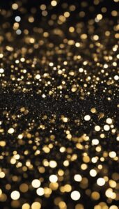 gold and black glitter background aesthetic wallpaper 4